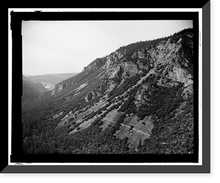 Yosemite National Park Roads & Bridges, Yosemite Village, Mariposa County, CA - 23, Antique Print