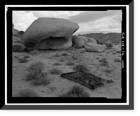 Pinto Wye Arrastra, Twentynine Palms vicinity, San Bernardino County, CA - 12, Vintage Wall Art