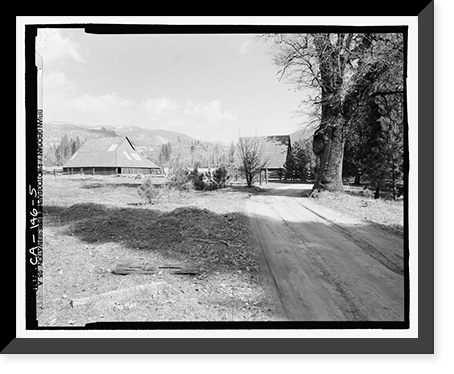 Historic Framed Print, Coulterville Road, Between Foresta & All-Weather Highway, Yosemite Village, Mariposa County, CA - 5,  17-7/8" x 21-7/8"