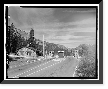 Historic Framed Print, Tioga Road, Between Crane Flat & Tioga Pass, Yosemite Village, Mariposa County, CA - 7,  17-7/8" x 21-7/8"