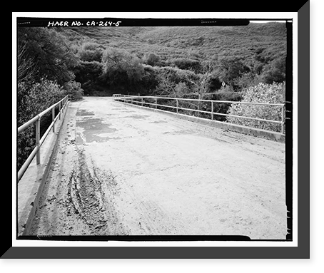 Black Canyon Road Bridge, Spanning Santa Ysabel Creek at intersection of Black Canyon & Sutherland Dam Roads, Ramona, San Diego County, CA - 5, Vintage Print