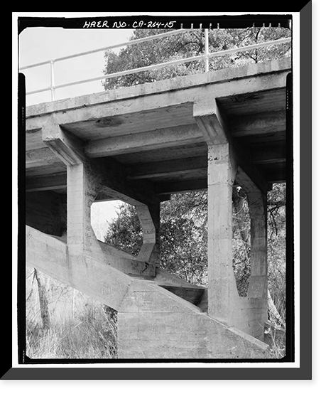 Black Canyon Road Bridge, Spanning Santa Ysabel Creek at intersection of Black Canyon & Sutherland Dam Roads, Ramona, San Diego County, CA - 15, Antique Print