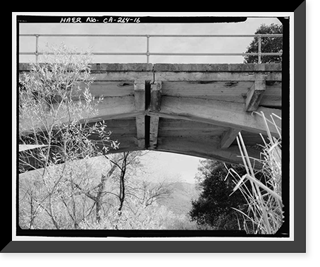 Black Canyon Road Bridge, Spanning Santa Ysabel Creek at intersection of Black Canyon & Sutherland Dam Roads, Ramona, San Diego County, CA - 16, Vintage Print