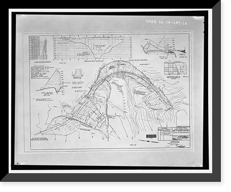 Big Tujunga Dam, 809 West Big Tujunga Road, Sunland, Los Angeles County, CA, Antique Print