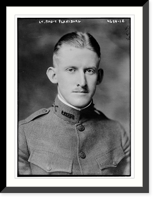 Historic Framed Print, Lt. Robt Flansburg,  17-7/8" x 21-7/8"