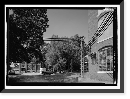 Historic Framed Print, Lowe Mill, Eighth Avenue, Southwest, Huntsville, Madison County, AL - 2,  17-7/8" x 21-7/8"