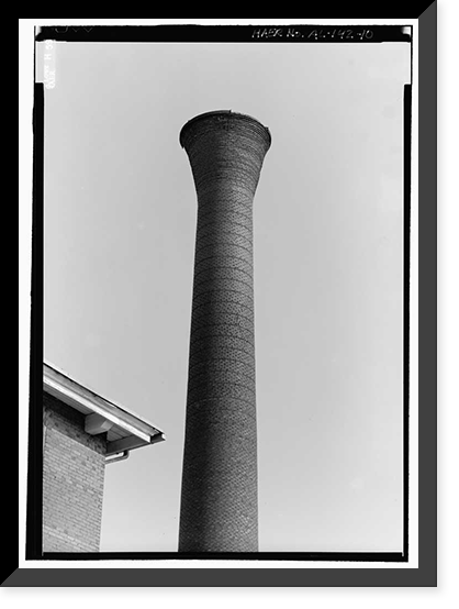 Historic Framed Print, Lowe Mill, Eighth Avenue, Southwest, Huntsville, Madison County, AL - 10,  17-7/8" x 21-7/8"
