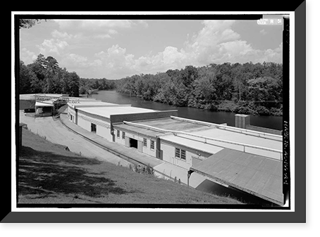 Historic Framed Print, Riverdale Cotton Mill, Warehouses, Valley, Chambers County, AL,  17-7/8" x 21-7/8"