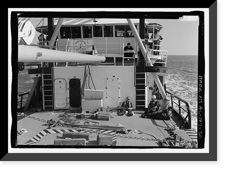 U.S. Coast Guard Cutter WHITE PINE, U.S. Coast Guard 8th District Base, South Broad Street, Mobile, Mobile County, AL - 20, Historic Reproduction