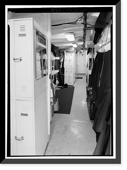 Historic Framed Print, U.S. Coast Guard Cutter WHITE PINE, U.S. Coast Guard 8th District Base, South Broad Street, Mobile, Mobile County, AL - 40,  17-7/8" x 21-7/8"