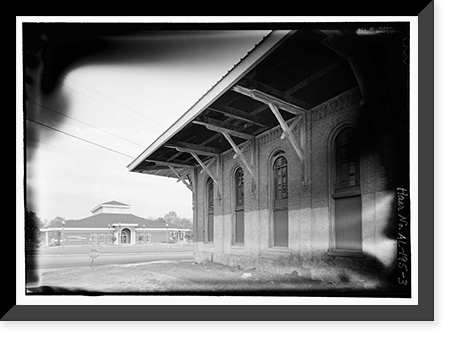 Vicksburg & Brunswick Depot, South Randolph Avenue, Eufaula, Barbour County, AL - 3, Vintage Wall Art