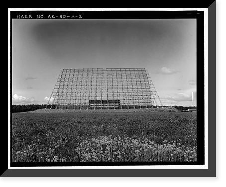 Historic Framed Print, Clear Air Force Station, Ballistic Missile Early Warning System Site II, One mile west of mile marker 293.5 on Parks Highway, 5 miles southwest of Anderson, Anderson, Denali Borough, AK - 2,  17-7/8" x 21-7/8"