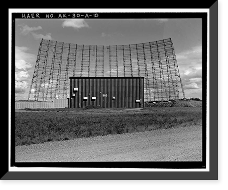 Historic Framed Print, Clear Air Force Station, Ballistic Missile Early Warning System Site II, One mile west of mile marker 293.5 on Parks Highway, 5 miles southwest of Anderson, Anderson, Denali Borough, AK - 10,  17-7/8" x 21-7/8"