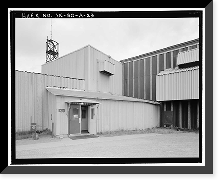 Historic Framed Print, Clear Air Force Station, Ballistic Missile Early Warning System Site II, One mile west of mile marker 293.5 on Parks Highway, 5 miles southwest of Anderson, Anderson, Denali Borough, AK - 23,  17-7/8" x 21-7/8"