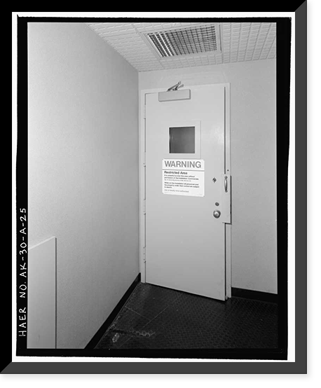 Historic Framed Print, Clear Air Force Station, Ballistic Missile Early Warning System Site II, One mile west of mile marker 293.5 on Parks Highway, 5 miles southwest of Anderson, Anderson, Denali Borough, AK - 25,  17-7/8" x 21-7/8"