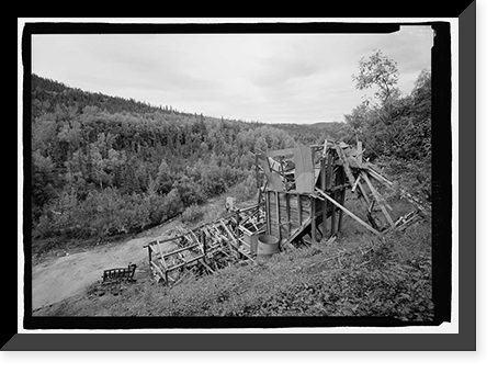 Historic Framed Print, Stampede Gold Mine, Kantishna, Denali Borough, AK - 32,  17-7/8" x 21-7/8"