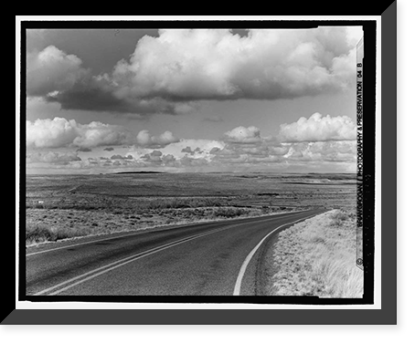 Historic Framed Print, Petrified Forest National Park Roads & Bridges, Holbrook, Navajo County, AZ - 11,  17-7/8" x 21-7/8"