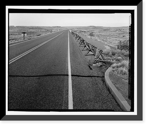 Historic Framed Print, Petrified Forest National Park Roads & Bridges, Holbrook, Navajo County, AZ - 17,  17-7/8" x 21-7/8"