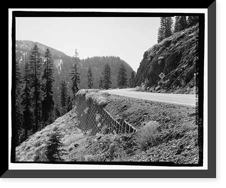 Historic Framed Print, Lassen Park Road, Mineral, Tehama County, CA - 17,  17-7/8" x 21-7/8"