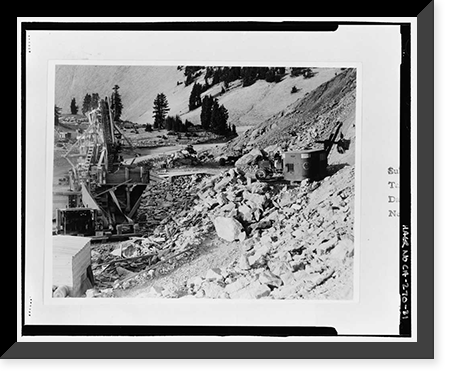 Historic Framed Print, Lassen Park Road, Mineral, Tehama County, CA - 31,  17-7/8" x 21-7/8"
