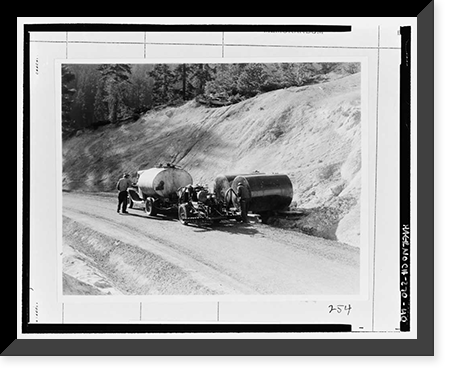 Historic Framed Print, Lassen Park Road, Mineral, Tehama County, CA - 40,  17-7/8" x 21-7/8"
