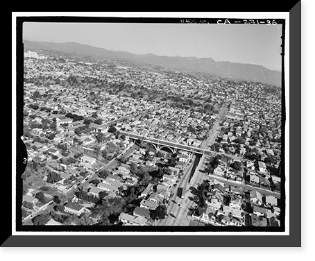 Los Angeles River Bridges, Los Angeles, Los Angeles County, CA - 34, Vintage Print