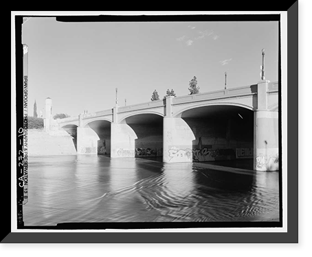 Glendale-Hyperion Viaduct, Spanning Golden State Freeway (Interstate 5) and Los Angeles River, Los Angeles, Los Angeles County, CA - 10, Antique Wall Art