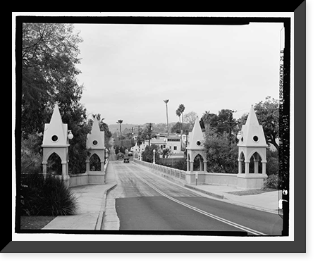 Franklin Avenue Bridge, Los Angeles, Los Angeles County, CA, Vintage Wall Art