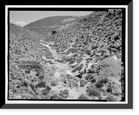Historic Framed Print, Skidoo Mine, Park Route 38 (Skidoo Road), Death Valley Junction, Inyo County, CA - 2,  17-7/8" x 21-7/8"