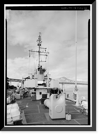Historic Framed Print, U.S. Coast Guard Cutter BUTTONWOOD, Yerba Buena Island, San Francisco, San Francisco County, CA - 11,  17-7/8" x 21-7/8"
