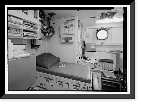 Historic Framed Print, U.S. Coast Guard Cutter BUTTONWOOD, Yerba Buena Island, San Francisco, San Francisco County, CA - 22,  17-7/8" x 21-7/8"