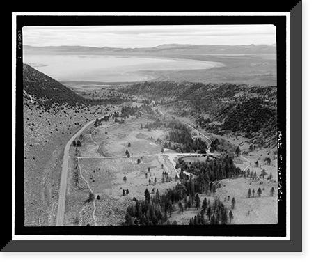 Historic Framed Print, Los Angeles Aqueduct, From Lee Vining Intake (Mammoth Lakes) to Van Norman Reservoir Complex (San Fernando Valley), Los Angeles, Los Angeles County, CA,  17-7/8" x 21-7/8"