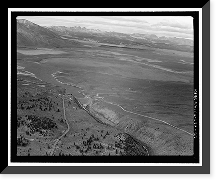 Historic Framed Print, Los Angeles Aqueduct, From Lee Vining Intake (Mammoth Lakes) to Van Norman Reservoir Complex (San Fernando Valley), Los Angeles, Los Angeles County, CA - 27,  17-7/8" x 21-7/8"