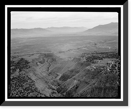Historic Framed Print, Los Angeles Aqueduct, From Lee Vining Intake (Mammoth Lakes) to Van Norman Reservoir Complex (San Fernando Valley), Los Angeles, Los Angeles County, CA - 33,  17-7/8" x 21-7/8"