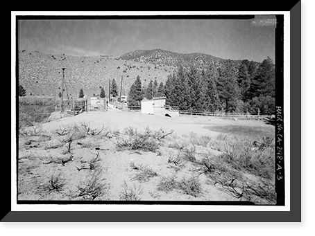 Historic Framed Print, Los Angeles Aqueduct, Lee Vining Intake Structure, Los Angeles, Los Angeles County, CA - 3,  17-7/8" x 21-7/8"