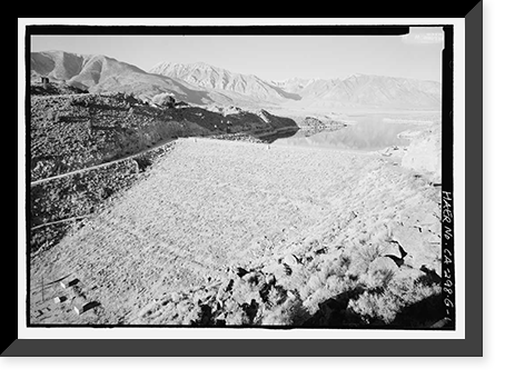 Los Angeles Aqueduct, Crowley Lake Dam, Los Angeles, Los Angeles County, CA, Antique Wall Art