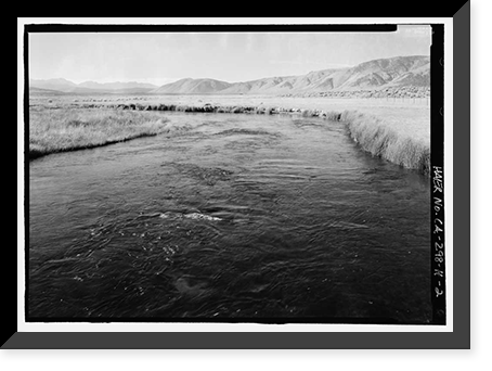 Los Angeles Aqueduct, Owens River Gorge, Los Angeles, Los Angeles County, CA - 2 Classic, Historic Print