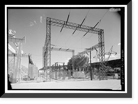 Los Angeles Aqueduct, Control Gorge Power Plant, Los Angeles, Los Angeles County, CA - 3, Antique Poster