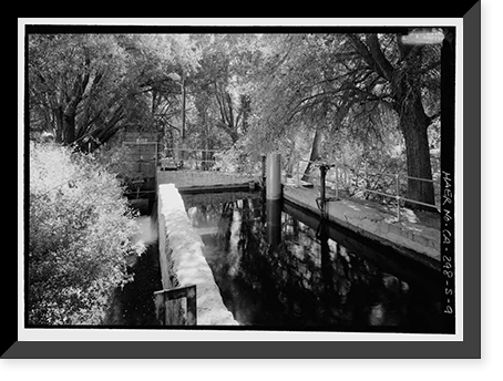 Historic Framed Print, Los Angeles Aqueduct, Cottonwood Power Plant, Los Angeles, Los Angeles County, CA - 9,  17-7/8" x 21-7/8"