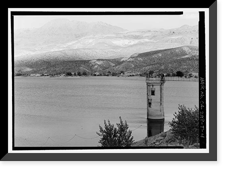 Los Angeles Aqueduct, Haiwee Dam Reservoir, Los Angeles, Los Angeles County, CA - 4, Vintage Poster