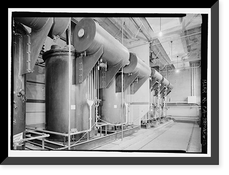 Historic Framed Print, Los Angeles Aqueduct, San Francisquito Number 1, Los Angeles, Los Angeles County, CA - 13,  17-7/8" x 21-7/8"
