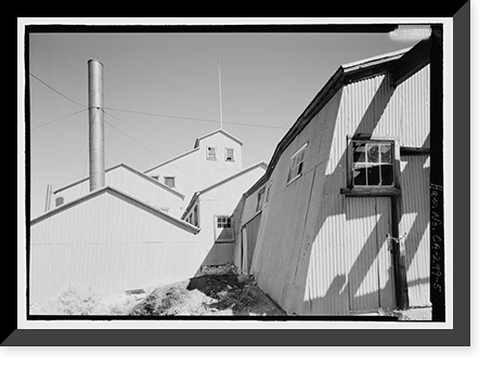 Historic Framed Print, Standard Gold Mill, East of Bodie Creek, Northeast of Bodie, Bodie, Mono County, CA - 5,  17-7/8" x 21-7/8"