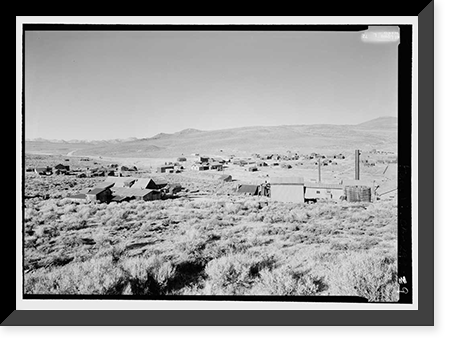 Historic Framed Print, Standard Gold Mill, East of Bodie Creek, Northeast of Bodie, Bodie, Mono County, CA - 9,  17-7/8" x 21-7/8"