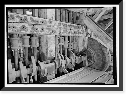 Historic Framed Print, Standard Gold Mill, East of Bodie Creek, Northeast of Bodie, Bodie, Mono County, CA - 43,  17-7/8" x 21-7/8"