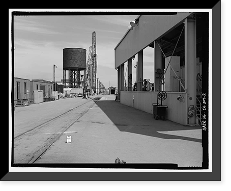 Southern Pacific Depot, Water Tower, 65 Cahill Street, San Jose, Santa Clara County, CA - 2, Vintage Wall Art
