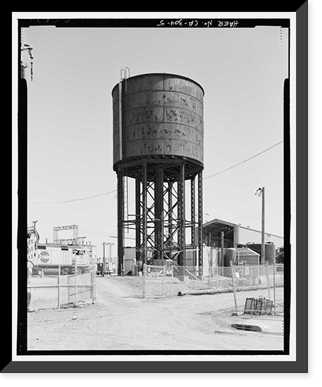 Southern Pacific Depot, Water Tower, 65 Cahill Street, San Jose, Santa Clara County, CA - 5, Vintage Wall Art