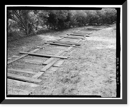 Historic Framed Print, Lake Hodges Flume, Along San Dieguito River between Lake Hodges & San Dieguito Reservoir, Rancho Santa Fe, San Diego County, CA - 5,  17-7/8" x 21-7/8"
