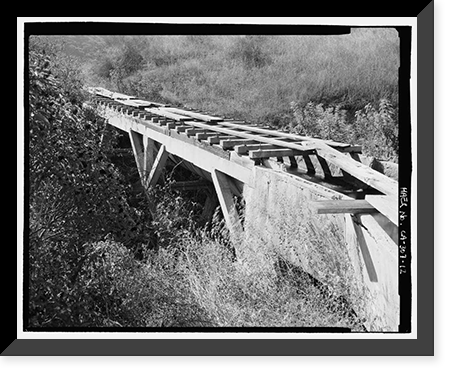 Lake Hodges Flume, Along San Dieguito River between Lake Hodges & San Dieguito Reservoir, Rancho Santa Fe, San Diego County, CA - 12 Classic, Vintage Wall Art