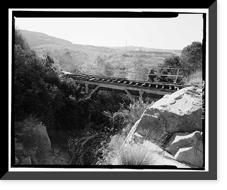 Lake Hodges Flume, Along San Dieguito River between Lake Hodges & San Dieguito Reservoir, Rancho Santa Fe, San Diego County, CA - 13, Vintage Poster