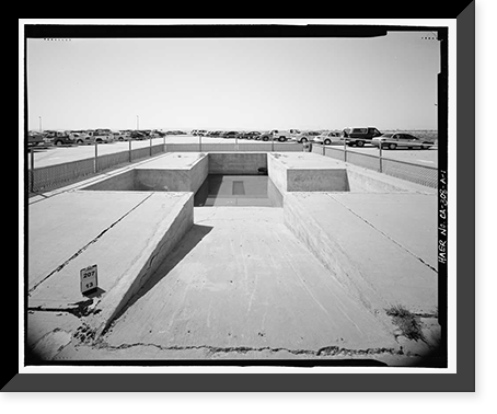 Historic Framed Print, Edwards Air Force Base, South Base, X-1 Loading Pit, Western Shore of Rogers Dry Lake, Boron, Kern County, CA,  17-7/8" x 21-7/8"